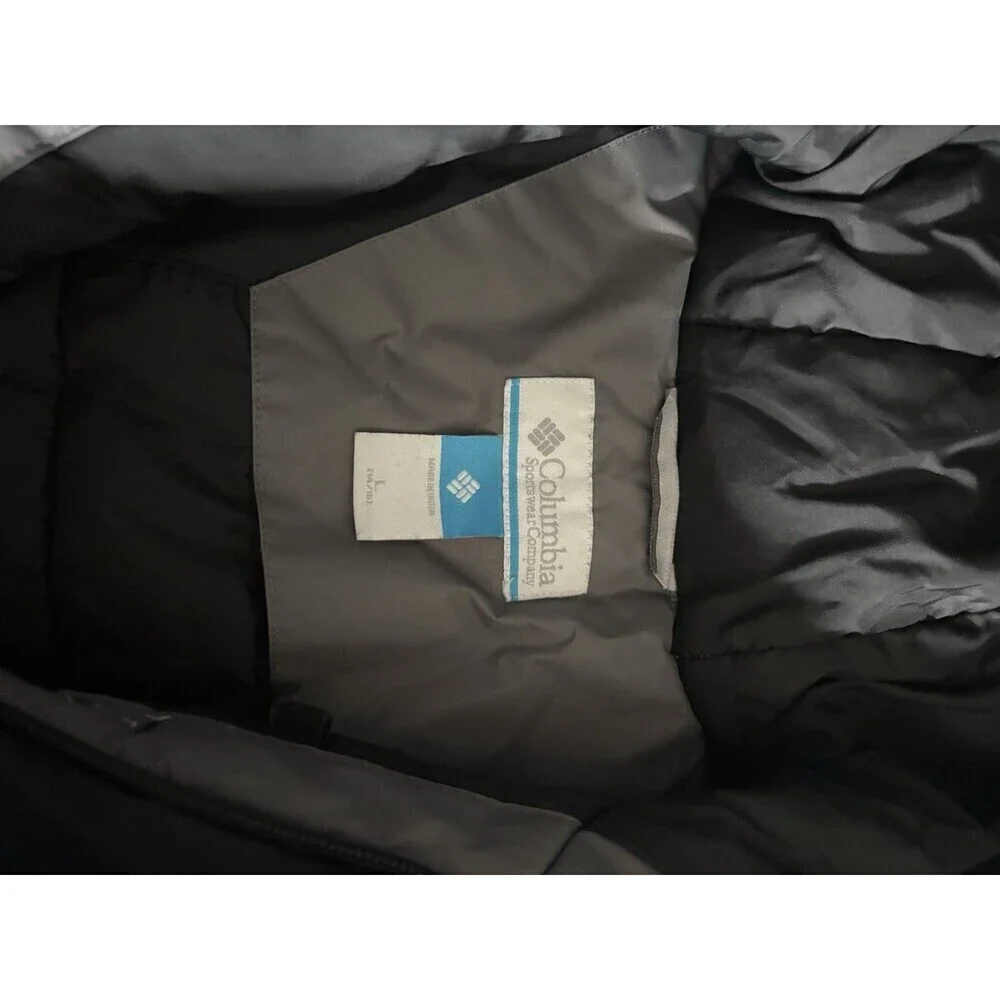 Columbia Lightning Lift Insulated Hood Zip Jacket SB5022 Black Gray Boy Medium
